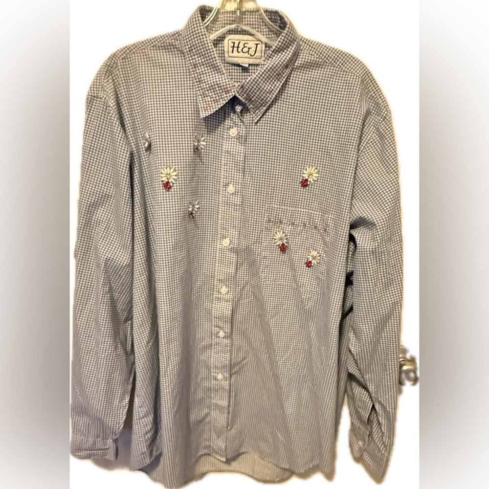 Vintage H & J Blouse With Ladybugs